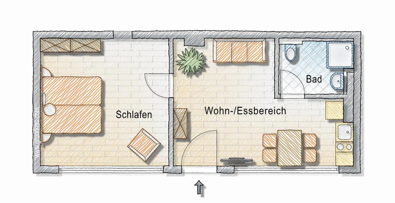 2-Zimmer-Appartment In Top-City-Lage Mit Parken Und Klimaanlage Nuremberg Luaran gambar